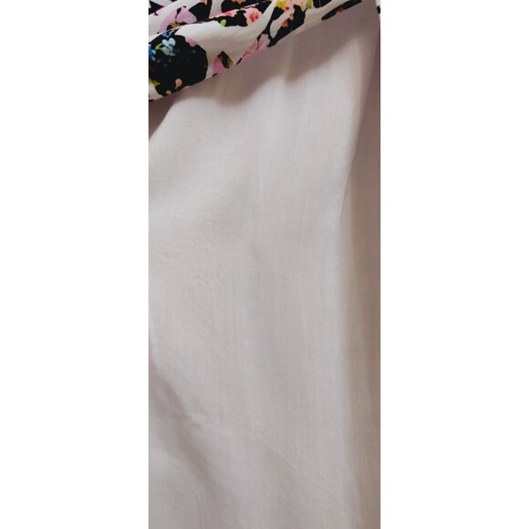 GUESS Floral On/ Off shoulder Maxi Dress Pink M Front Slit Smocked Walk-… - Picture 10 of 14